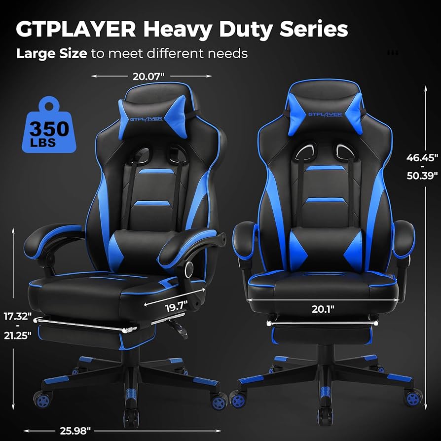 Amazon.com: GTPLAYER Gaming Chair with Footrest, Big and