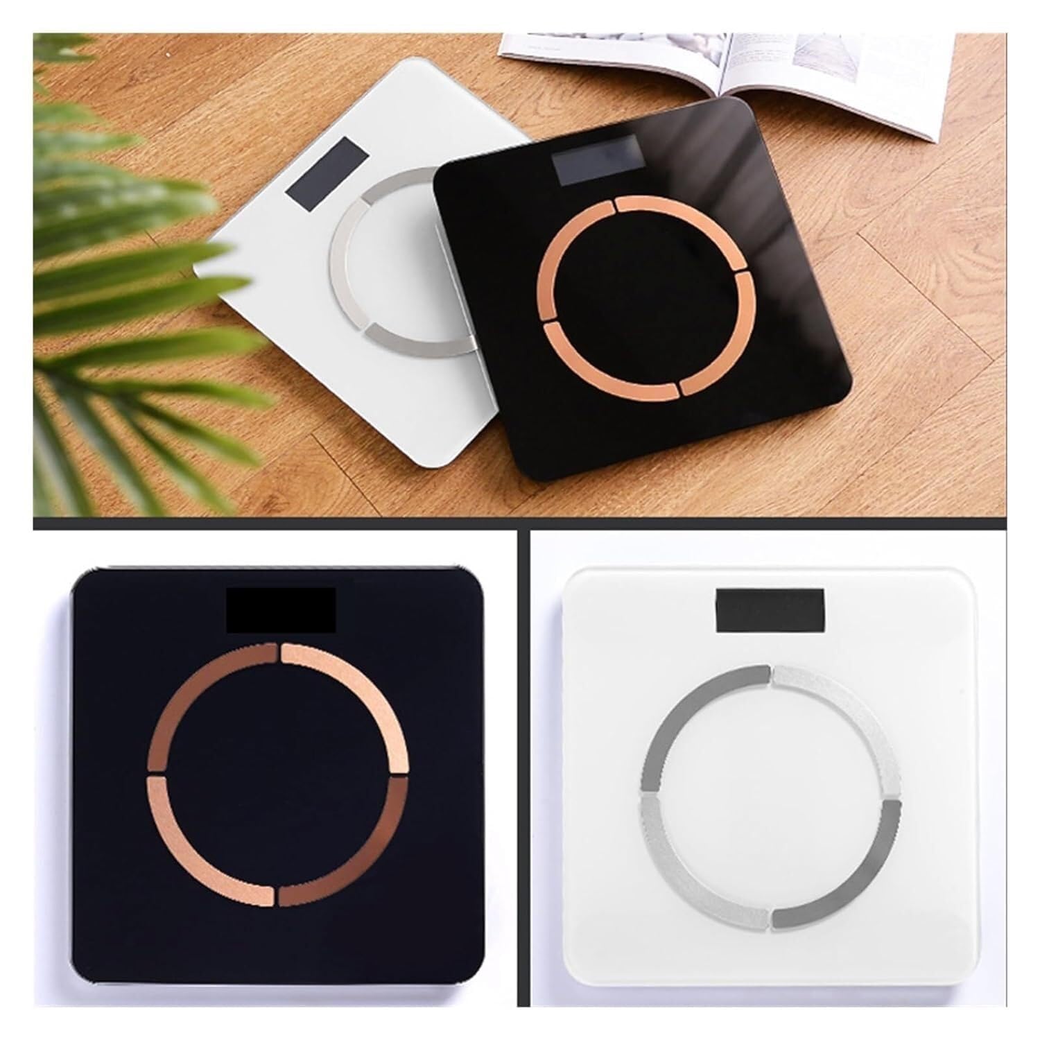 Body Fat Scale, Waga Łazienkowa Z Ładowaniem USB, Waga Elektroniczna, Wielofunkcyjna Waga Do Pomiaru Tkanki Tłuszczowej Body Weight Bathroom Scales(Black)