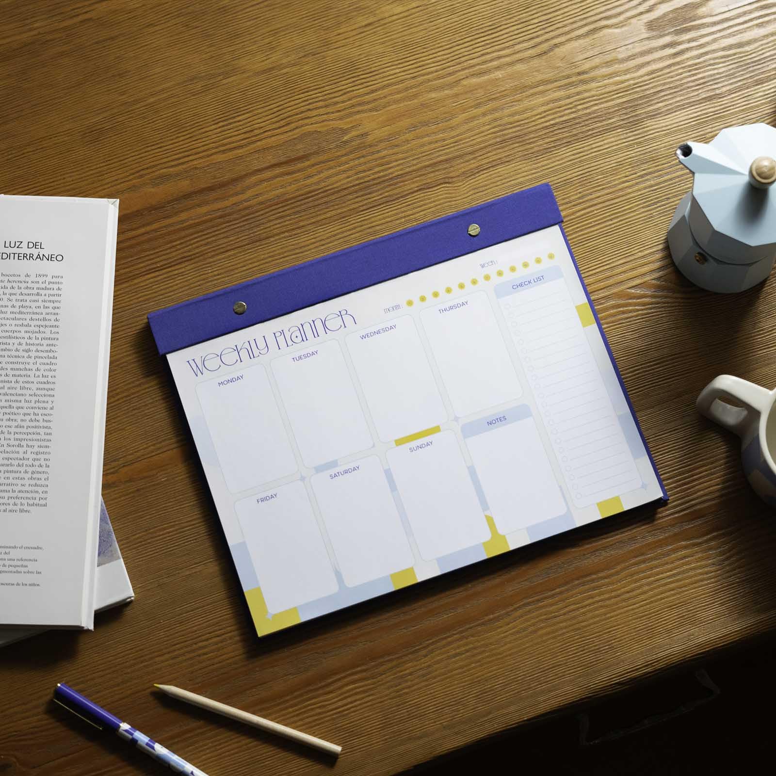 Planner Settimanale Kokonote A4 - 64 Fogli A Strappo, Basic Studio, Da Tavolo - Foto 3