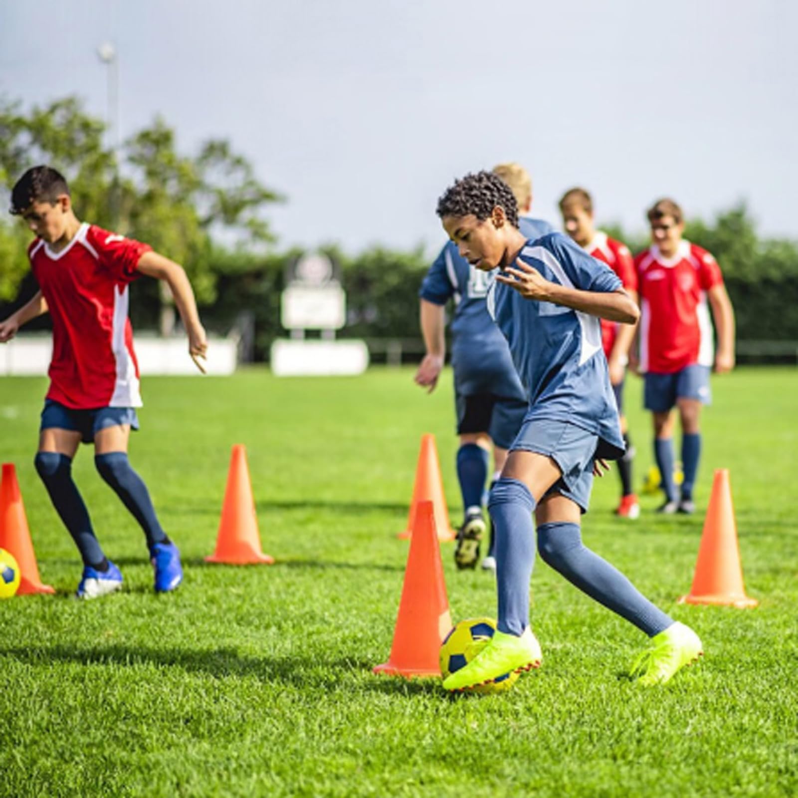 Sport Coni di Addestramento,Cinesini per Allenamento Calcio,Coni di Formazione,Coni di Marcatori,Resiliente,Flessibile,per Pattinaggio Pallacanestro Calcio attività Eventi Gioco Lancio