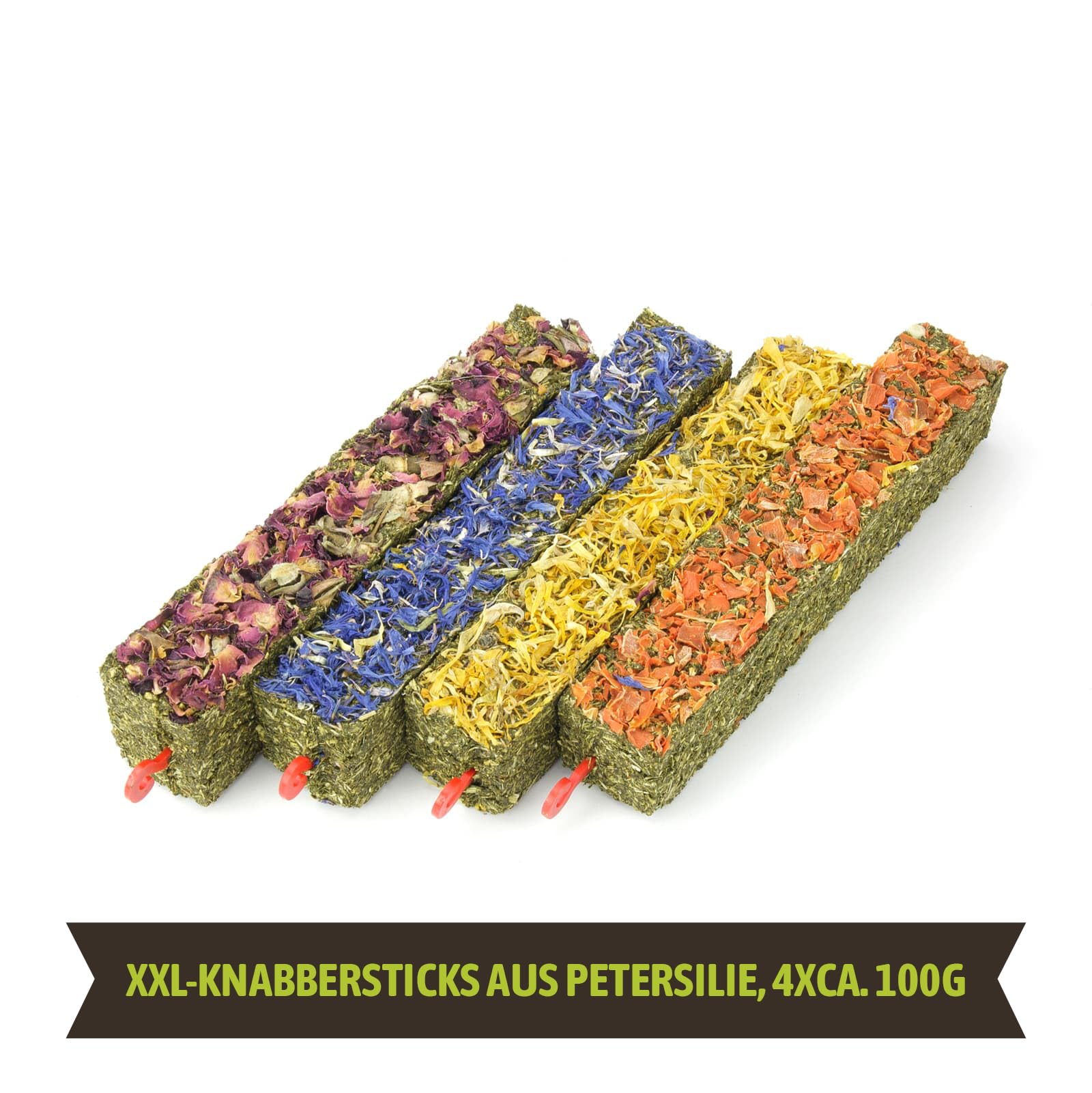 Mr. Crumble Maxi Struktur-Futter-Set getreidefrei für Kaninchen & Kleintiere – natürliches Futter & Snacks – handgemachte Leckerlies, Kräuter & Blüten – gesundes Ergänzungsfutter Made in Germany