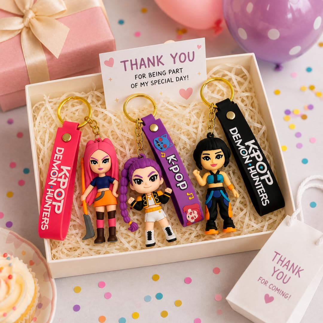 Hunterix Kpop Keychains - Set of 3 for Fans -6
