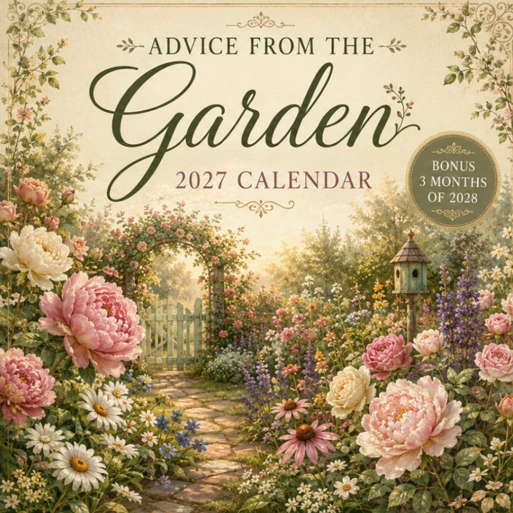 Advice from a Garden Calendar 2027: Includes 3 Bonus Months of 2028 | Beautiful Blooms, Uplifting Reflections, Gardening Insights
