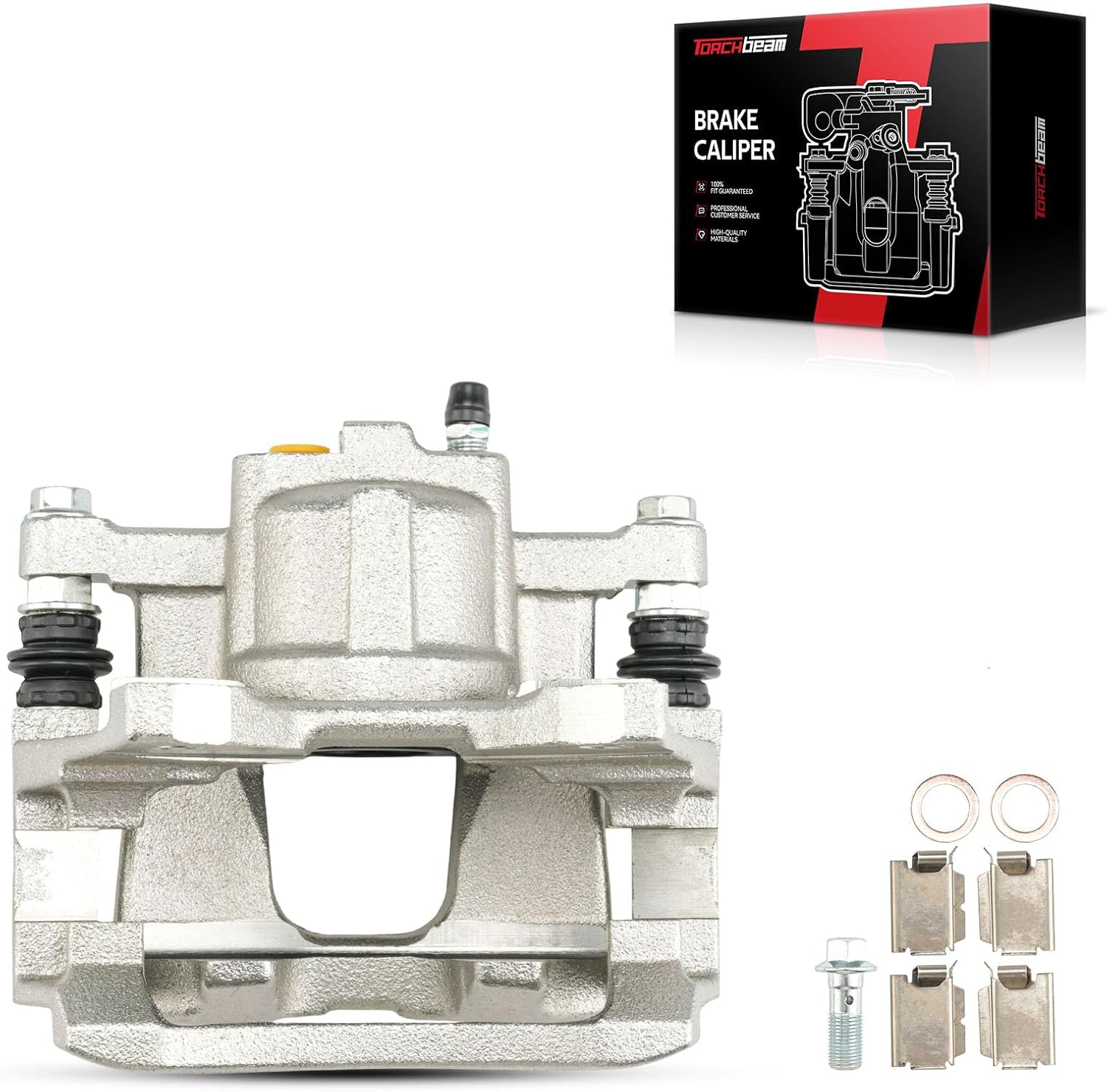 Torchbeam Brake Caliper for 2007-2017 Jeep Wrangler, 2008-2012 Jeep Liberty, 2007-2011 Dodge Nitro, Disc Brake Caliper Assembly with Bracket, Rear Right or Rear Left Caliper Replace # 18B5047