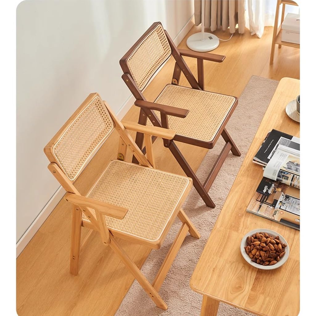 Amazon.de: HAQMG Esszimmerstuhl Vintage Sessel Esszimmer Bambus  Akzentsthle Klappbarer Sthle Esszimmer, Sessel Wohnzimmer Stuhl Esszimmer  Btirostuhle fr Wohnzimmer, Balkon, Terrasse (Color : B)