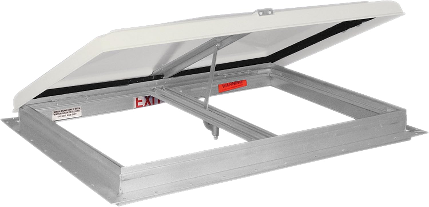 Heng's 68631-2 26" X 26" Elixir Escape Hatch with 2" White Metal Garnish