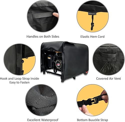 Miniatura 3 de Cubierta para generador portátil, resistente al agua, 600D para Westinghouse, Champion, cubierta de generadores depredador, caja de almacenamiento