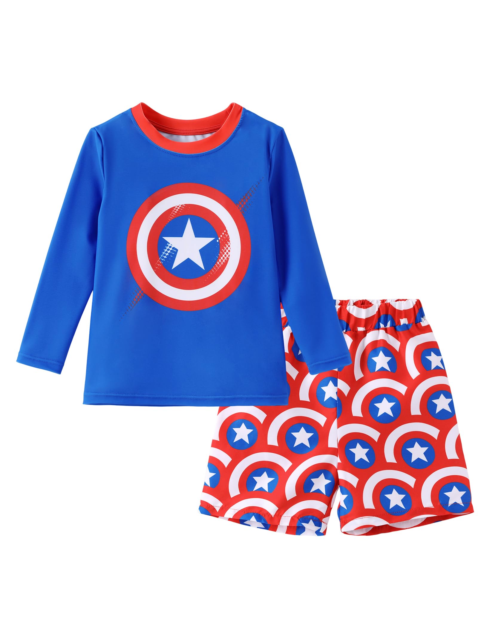 Disney Boys Spiderman Swimsuit Summer Beach Kids Rash Guard Swim Set 3M-13T