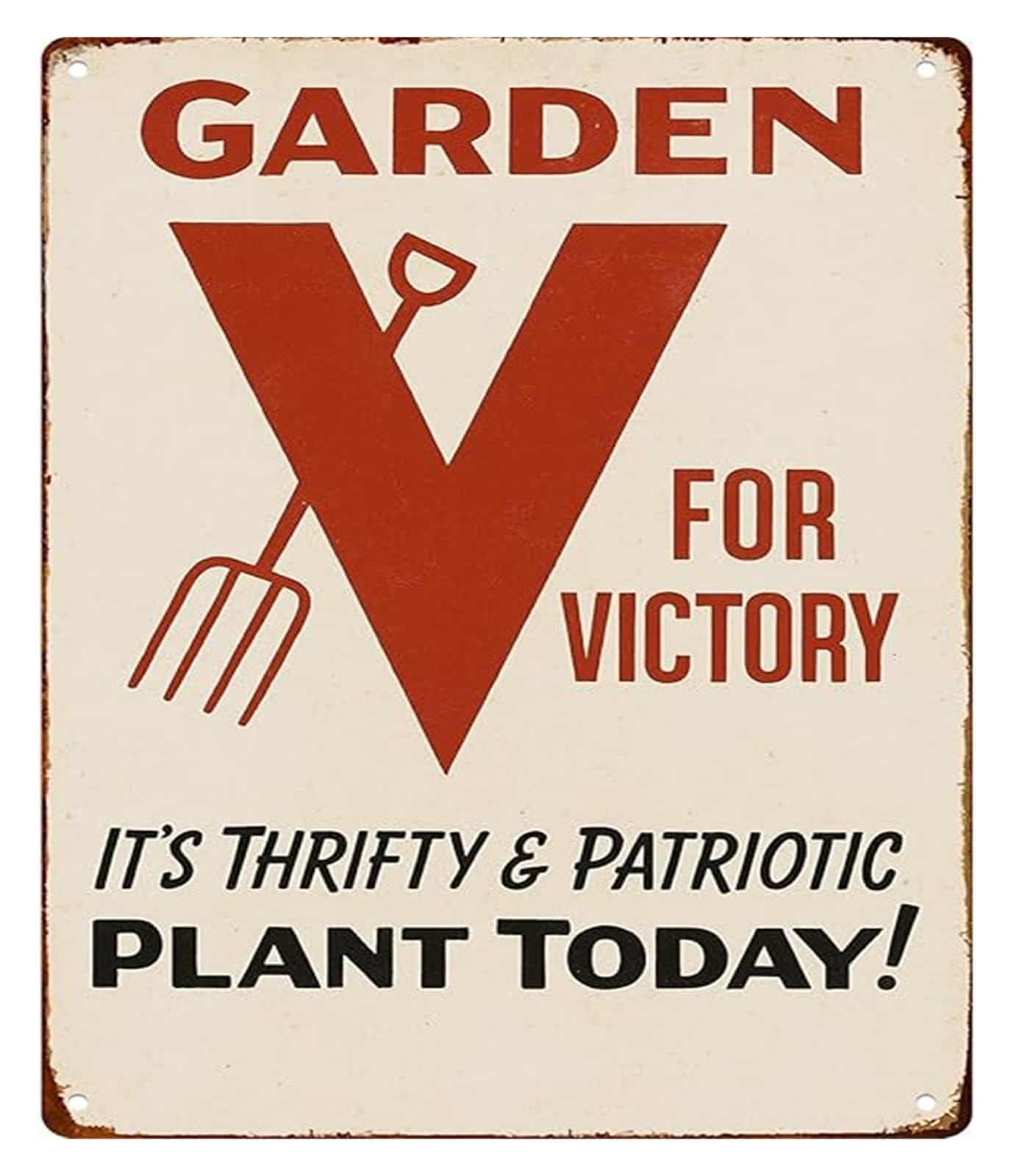 CBQZCHWDKT Vintage Retro Metal Sign Garden For Victory for Patio Decor Garden Shed Backyard Wall 8 X 12 in