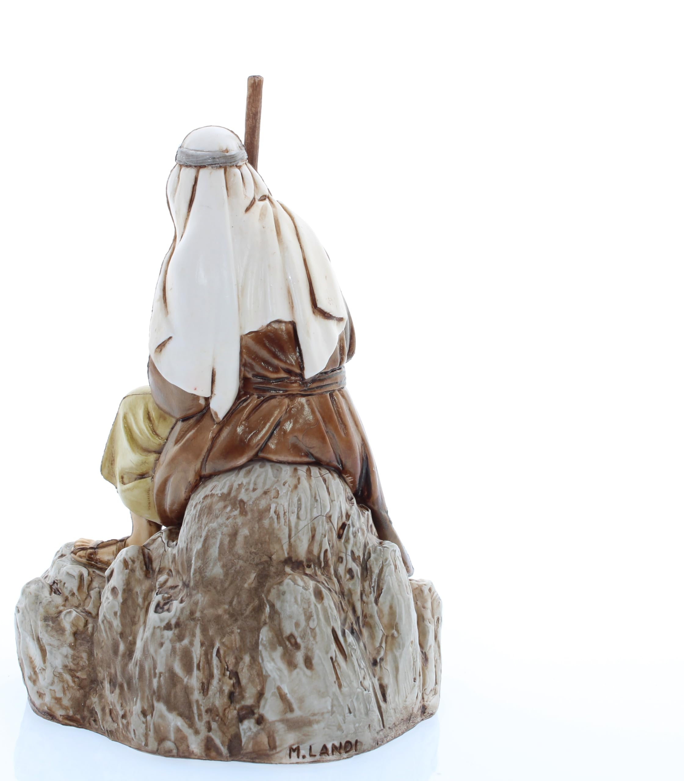 Statuina Presepe 'Meravigliato' Di Moranduzzo - Scala 1:15, Altezza Circa 13 Cm, Pittura A Mano, Indistruttibile, Made In Italy, Per Presepi Artistici