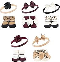 Vista 65 de Hudson Baby Conjunto de regalo de diadema y calcetines para niña