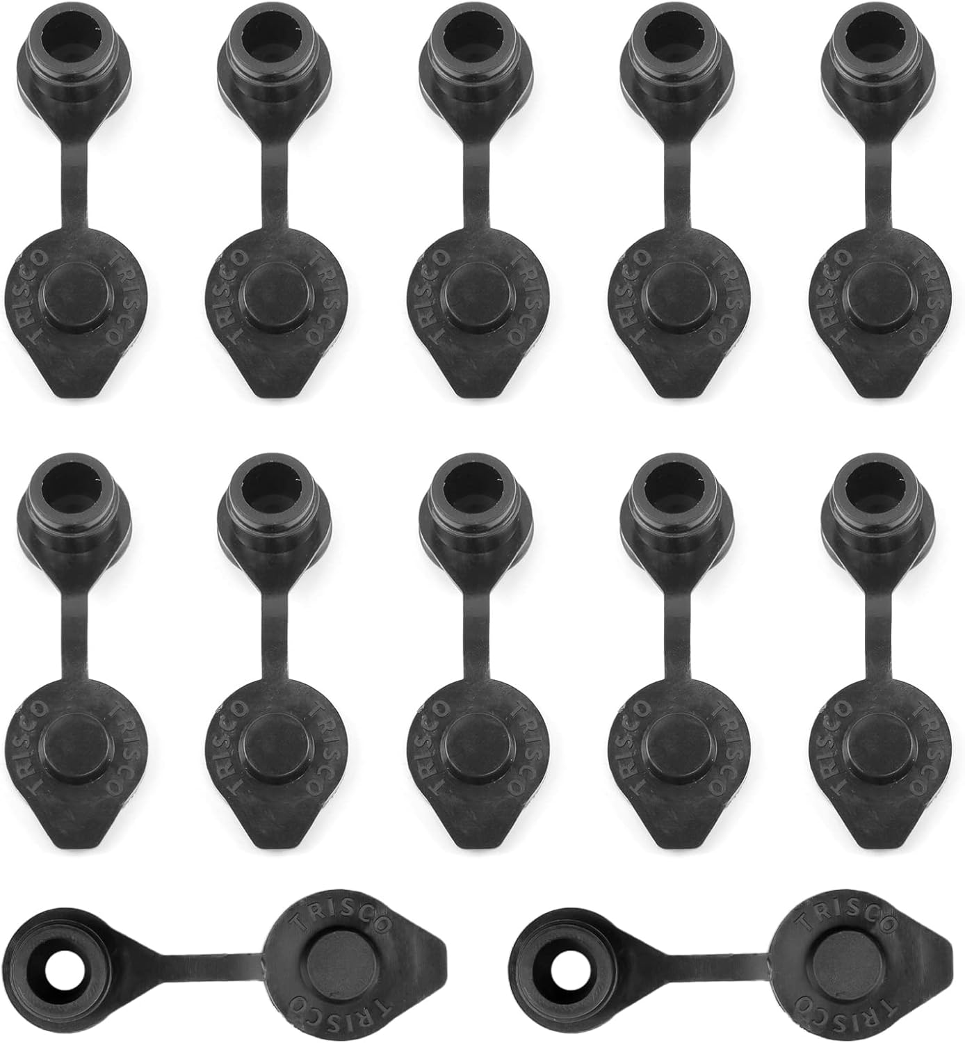 TRISCO Fuel Gas Can Vent Caps, 12 Pack Gas Can Replacement
