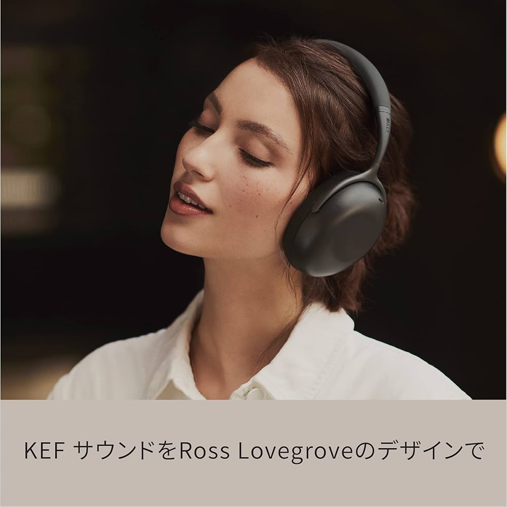 美品 KEF Mu7 ノイズキャンセリング ワイヤレスヘッドホン AptX KEF Mu7 Wireless Headphones Bluetooth 5.1 Smart Active Noise