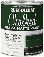 Vista 74 de Rust-Oleum 287722 - Pintura a la tiza ultramate para interiores, 30 onzas, capa superior transparente mate