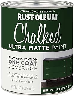 Rust-Oleum Forest Green Chalked All-in-One Ultra Matte Paint | One Coat ...