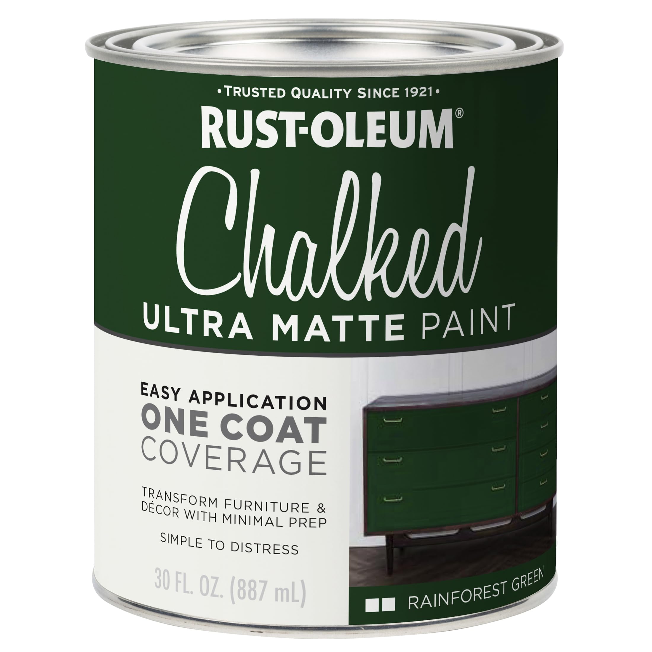 Rust-Oleum Chalked All-in-One Ultra Matte Forest Green Spray Paint