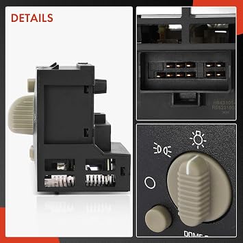 A-Premium Headlight Switch Instrument Panel Headlamp Dimmer Switch
