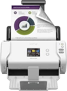 Brother ADS-2700W Wireless High-Speed Desktop Document Scanner with Touchscreen LCD and Duplex Scanning