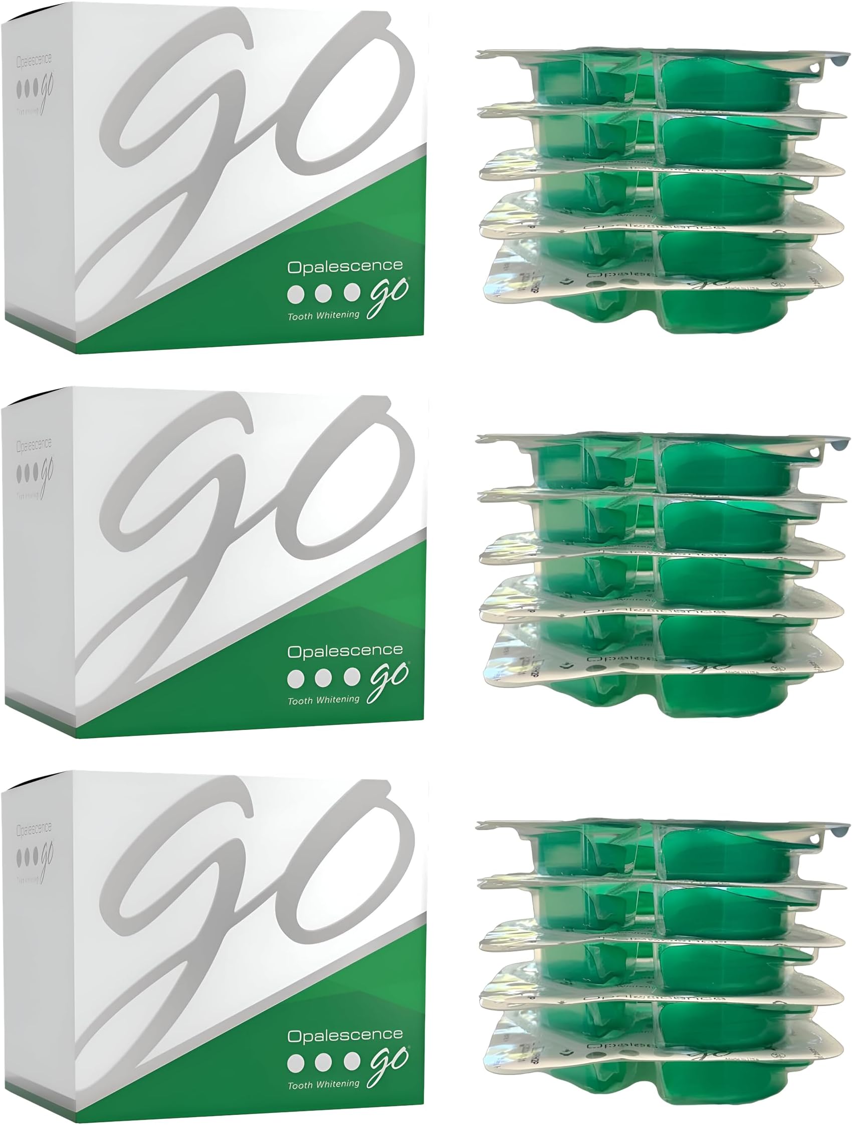 Opalescence Teeth whitening kit. The Best whitening Product for Whiter Teeth. Comfortable Opalescence Go Trays Stay in Place Better Than whitening Strips. Best for Bleaching Teeth.