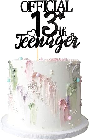 Karen S Cake Toppers Decoration De Gateau D Anniversaire 13 Ans Noir Paillete Amazon Fr Cuisine Et Maison Karen S Cake Toppers Decoration De Gateau D Anniversaire 13 Ans Noir Paillete Amazon Fr Cuisine Et Maison