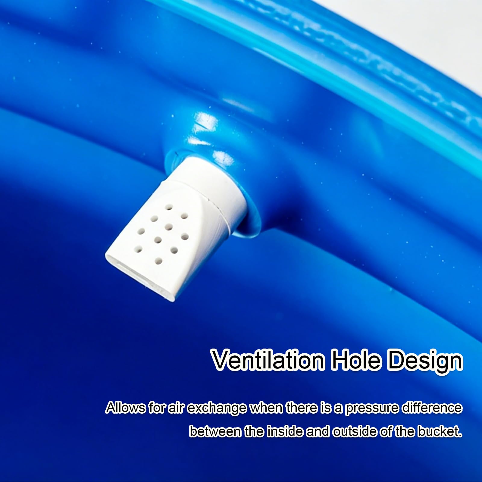 Bidone in Plastica Blu con Coperchio Ermetico, Fusto di Stoccaggio ad Alta Capacità con Anello di Bloccaggio, Contenitore per Acqua, Trasporto, Raccolta Acqua Piovana e Deposito 60L