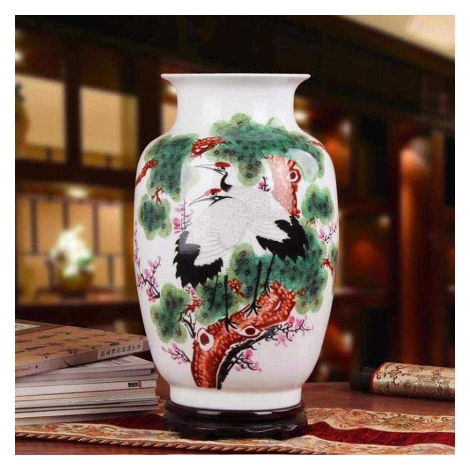 PacuMVases Indispensable Exquisite Decoration Decorative Accessories Ancient Predecessors Millennium Kiln Fire Pastel Porcelain 25x42cm Home Accessories Vase