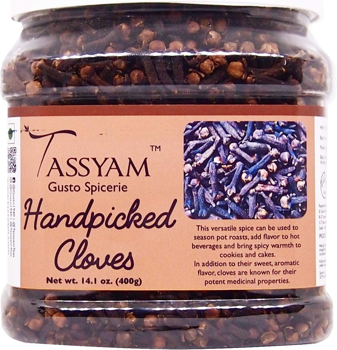 Tassyam Premium Handpicked Cloves 400g | Jumbo Pack