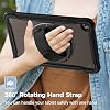Funda resistente ProCase para Galaxy Tab A11 Plus 11 Pulgadas 5G 2025 - Negro | Cubierta resistente a prueba de golpes con correa para mano y soporte giratorio de 360 grados, protección para Galaxy Tab A11+ 7