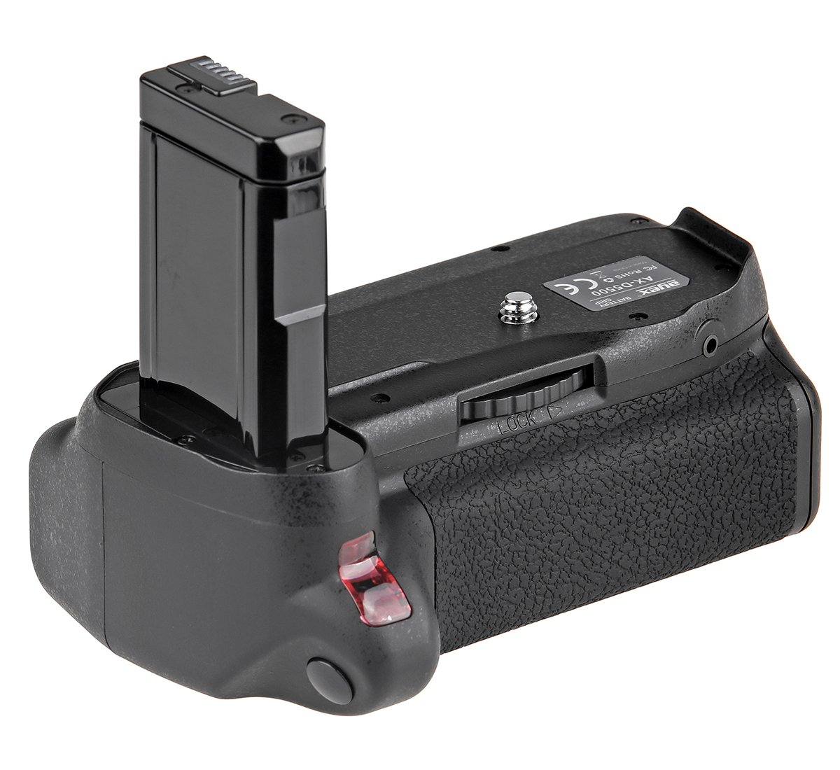 ayex Uchwyt baterii kompatybilny z Nikon D5500 D5600 ze zdalnym wyzwalaczem na podczerwień, takim jak MB-D5500 + 2 x akumulator EN-EL14 + podwójna ładowarka USB