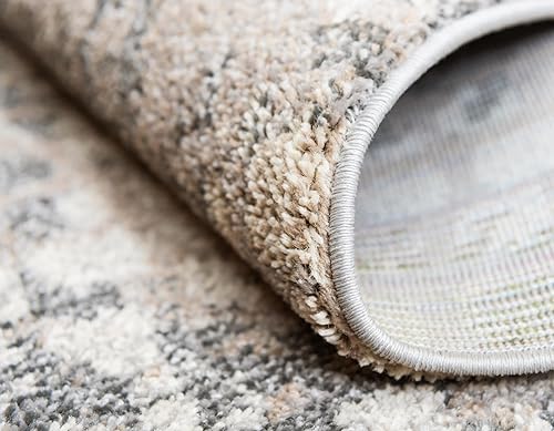 Miniatura 10 de Tapete Unique Loom colección Jardin para múltiples áreas, abstracta, vibrante, Polipropileno, GrisMarrón