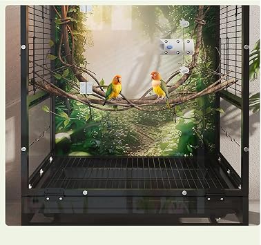 Bird Flight Cage Luxury Parrot Villa Spacious Large Bird Cage Home for Happy Birds Perfect Parakeet Nesting House Cockatiels, Parrots
