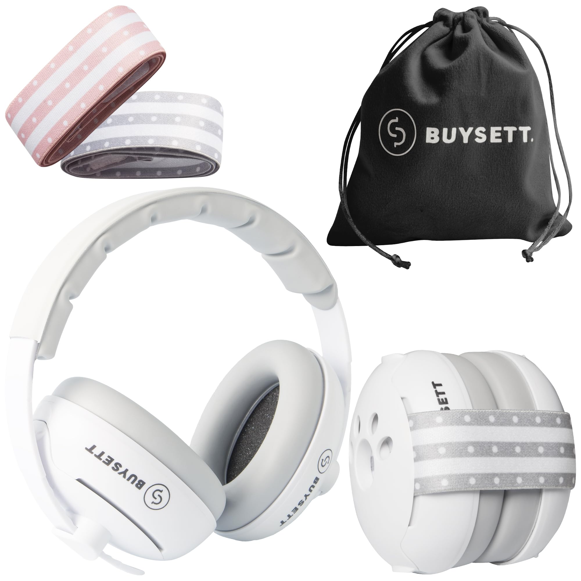 Casque Anti-bruit Bébé 2 En 1 Réglable - Pour 3 à 48 Mois - Réduction De Bruit ~27 DB - Coque ABS, Mousse PU - Pour Sommeil, Voyages, événements Bruyants