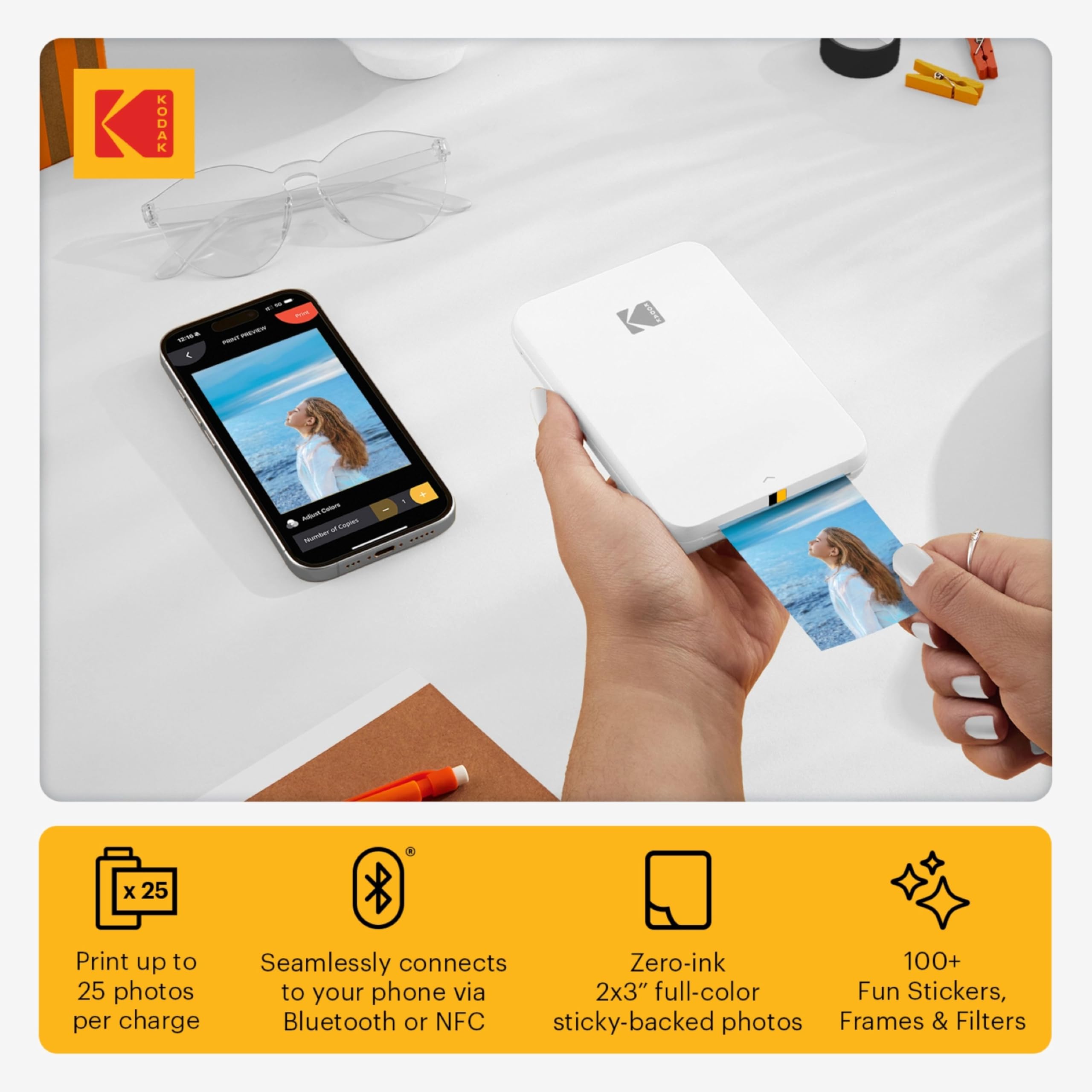 Amazon.co.jp: KODAK ステップスリムインスタントモバイルフォト