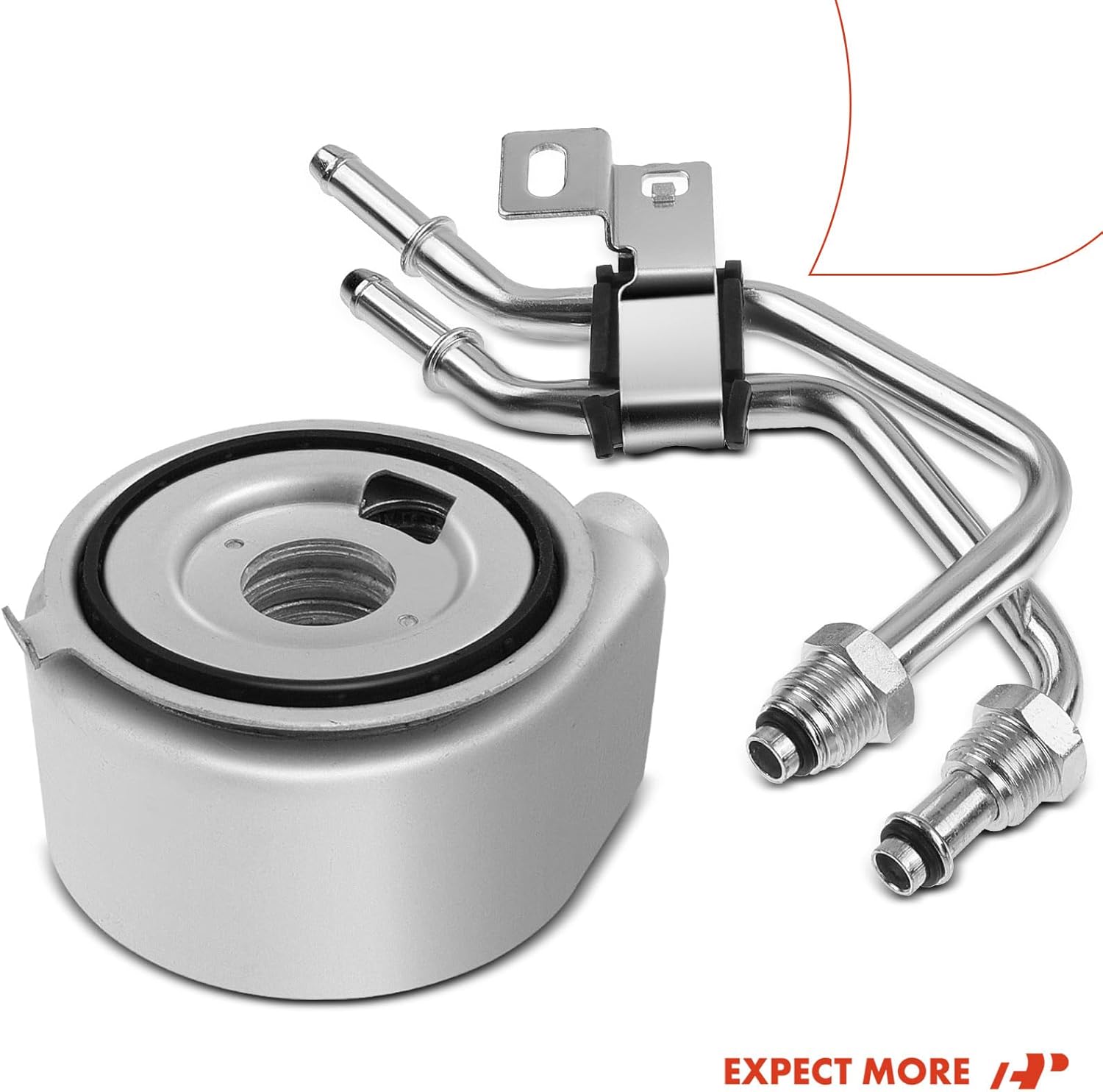 A-Premium Engine Oil Cooler with Pipe, Compatible with Chevrolet Equinox 2018-2020, Malibu 2016-2019, Camaro 2016-2020, Traverse & GMC Terrain & Cadillac CTS, ATS, CT6 & Buick Regal, Envision