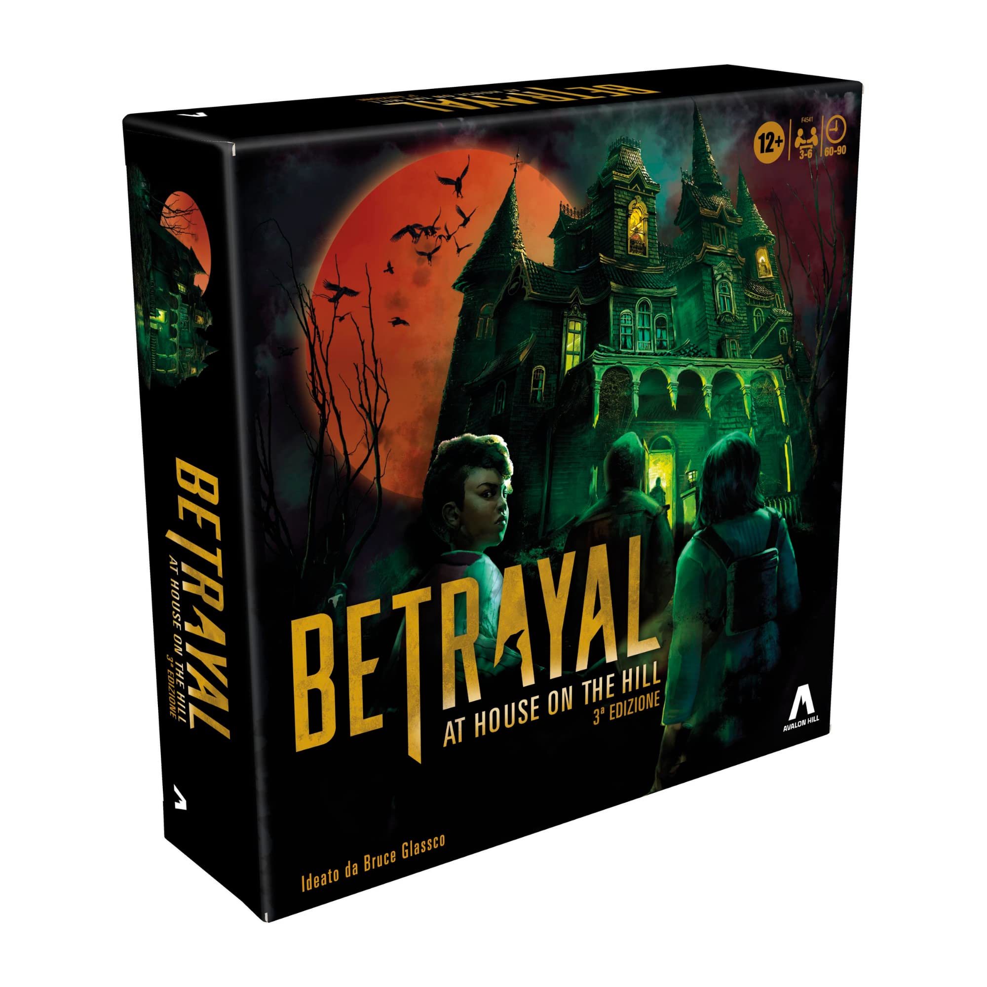 Hasbro Gaming Avalon Hill, Betrayal at House on The Hill, 3rd Edition, Cooperative Board Game, Ages 12 and Up, 3-6 Player, 50 Exciting Scenarios, Multicolour, One Size