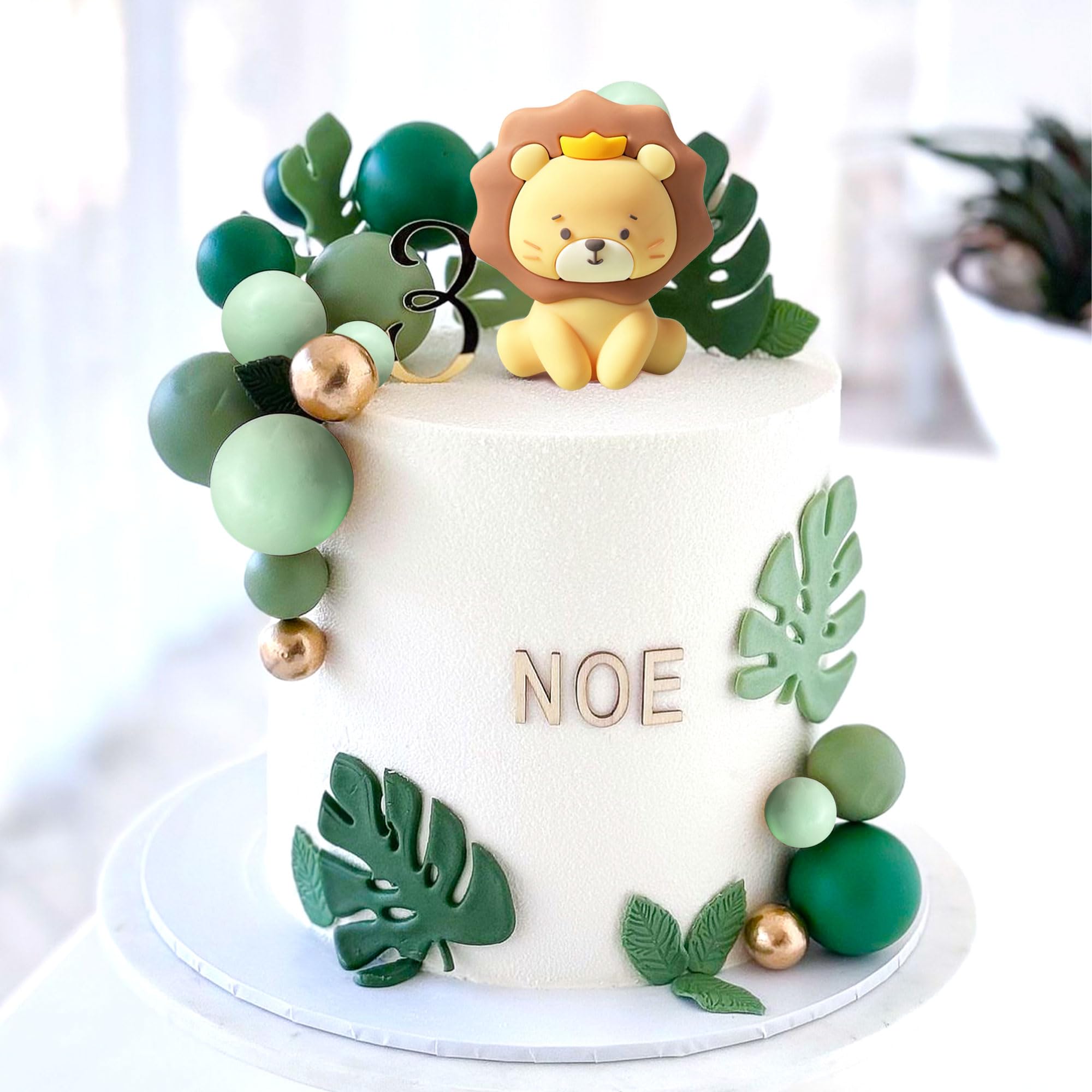 JeVenis Jungle Dieren Taartdecoratie Wild One Taartdecoratie Safari