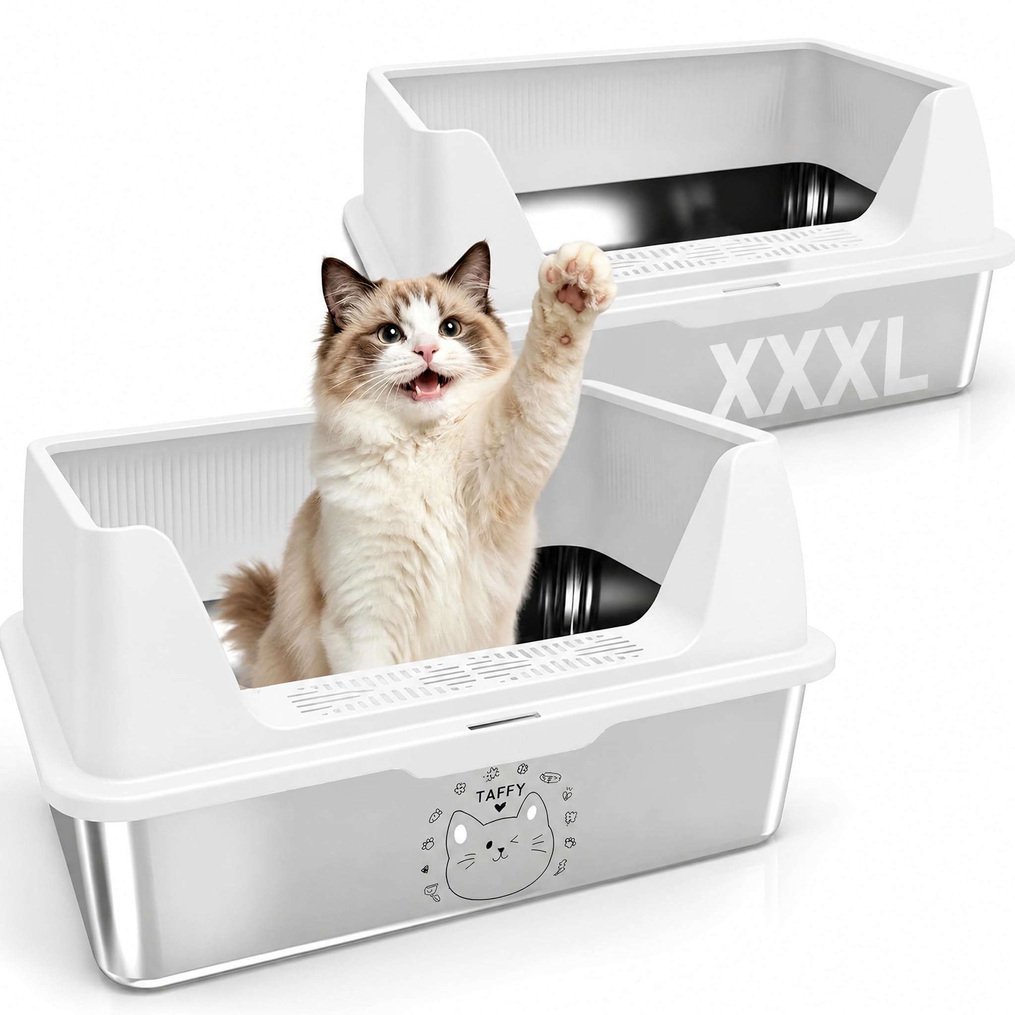 Inodoros para gatos,Blanco,Acero inoxidable