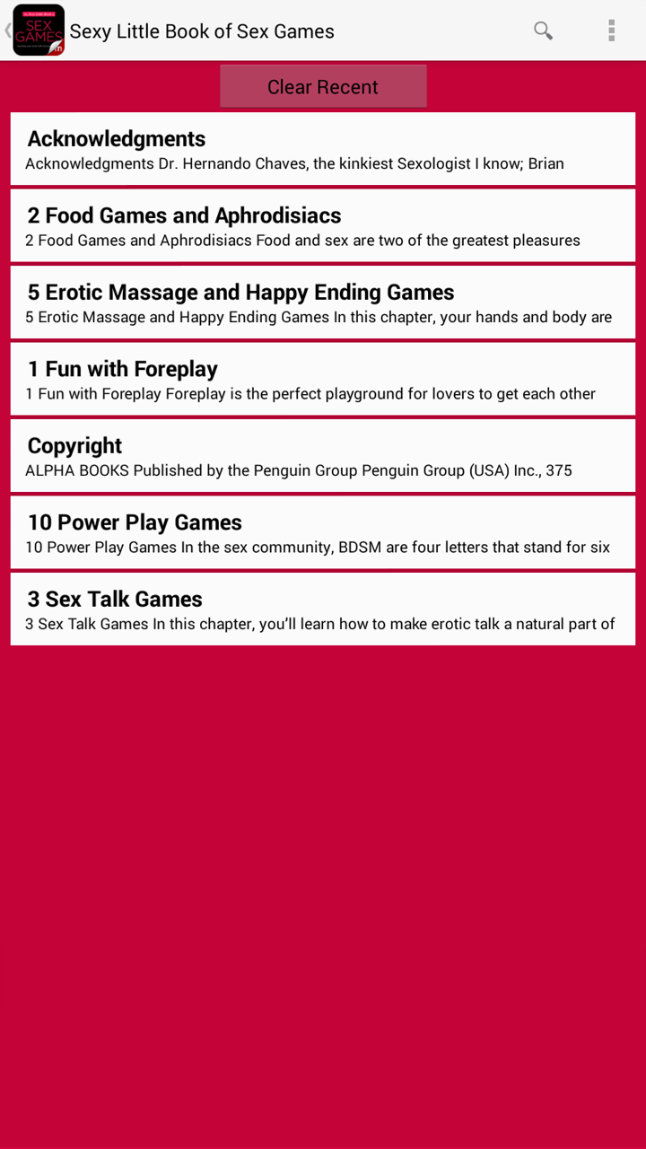 Sexy Little Book of Sex Games app su Amazon Appstore 