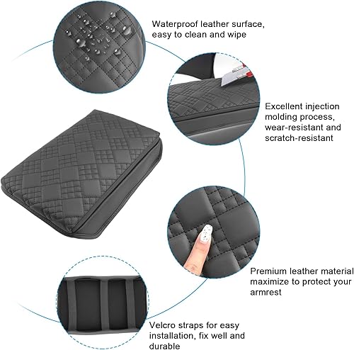 Vista 18 de SXCY Funda para reposabrazos Chevy Blazer 2019-2024 para Chevrolet Blazer 2024, accesorios 2019-2022 2023 2024, funda de consola central Blazer 2024
