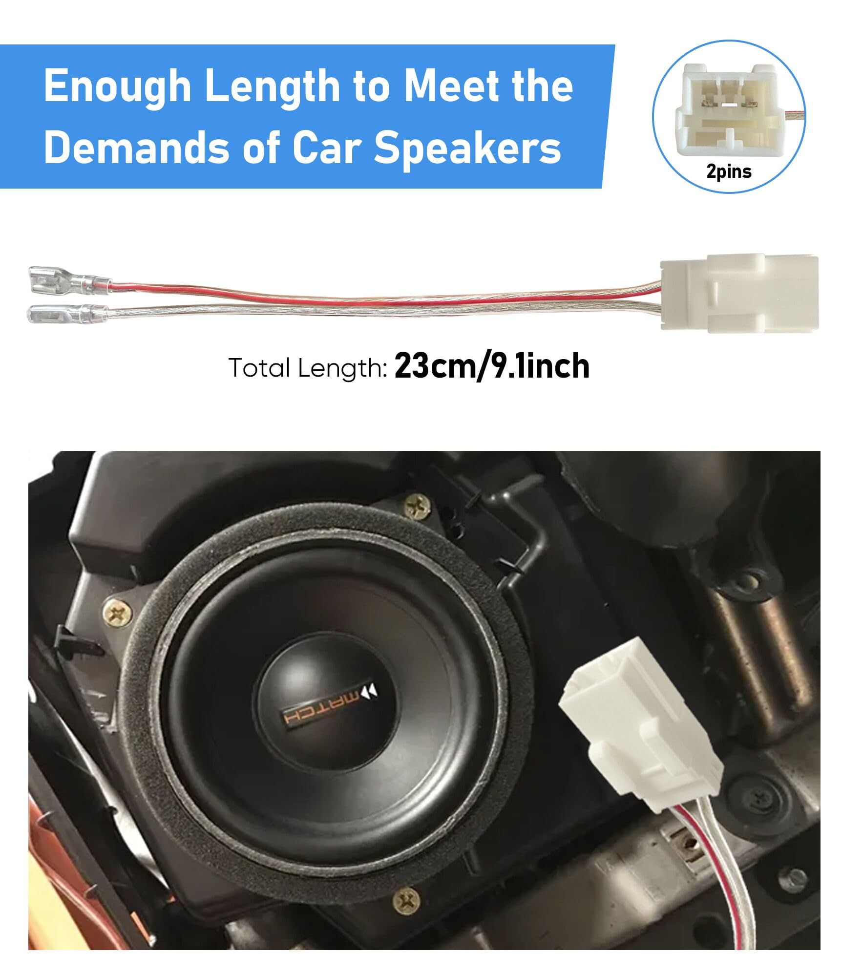 Dodge Challenger Speaker Wire Adapters New Front Rear Door Speaker