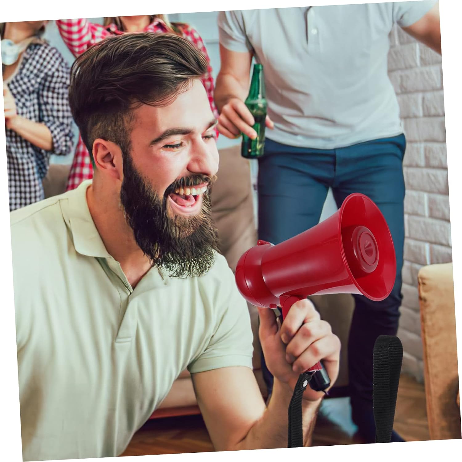 Portable Megaphone Speaker with Volume Control for Cheerleading Lightweight Handheld Loudspeaker for Sports Events Durable and Easy to Use for Performances and Teaching