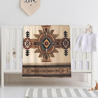 LPLSNWS Native American Painting Printed Baby Swaddle Blanket 30x40 inches, Newborn Baby Blanket, Suitable for Cribs/Cradles
