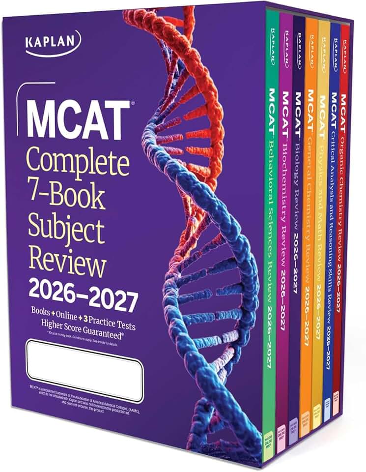 MCAT Complete 7-Book Subject Review 2026-2027, Set Includes Books, Online Prep, 3 Practice Tests
