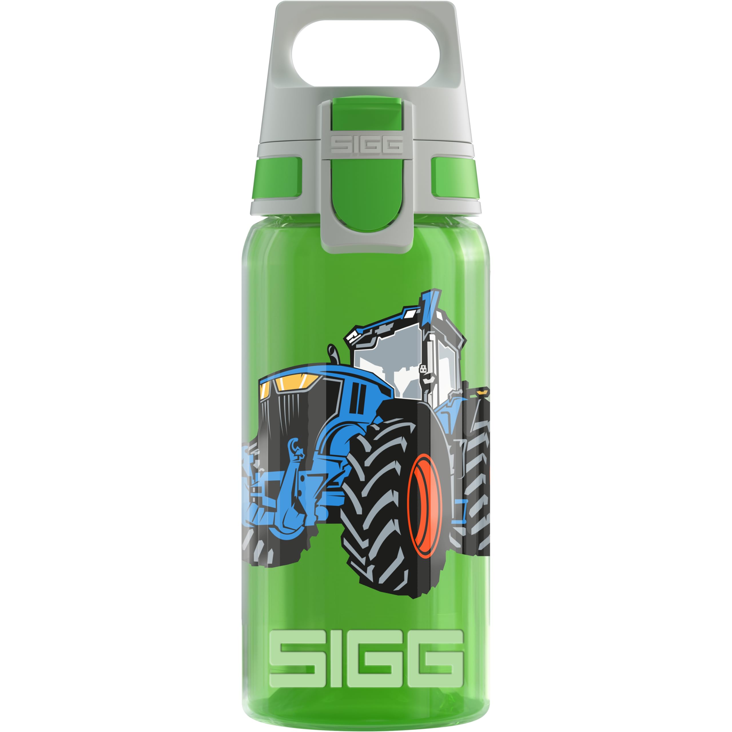Sigg, Sports Water Bottle For Kids, Viva One Tractor, Suitable For Carbonated Drinks, Leakproof, Dishwasher Safe, BPA Free