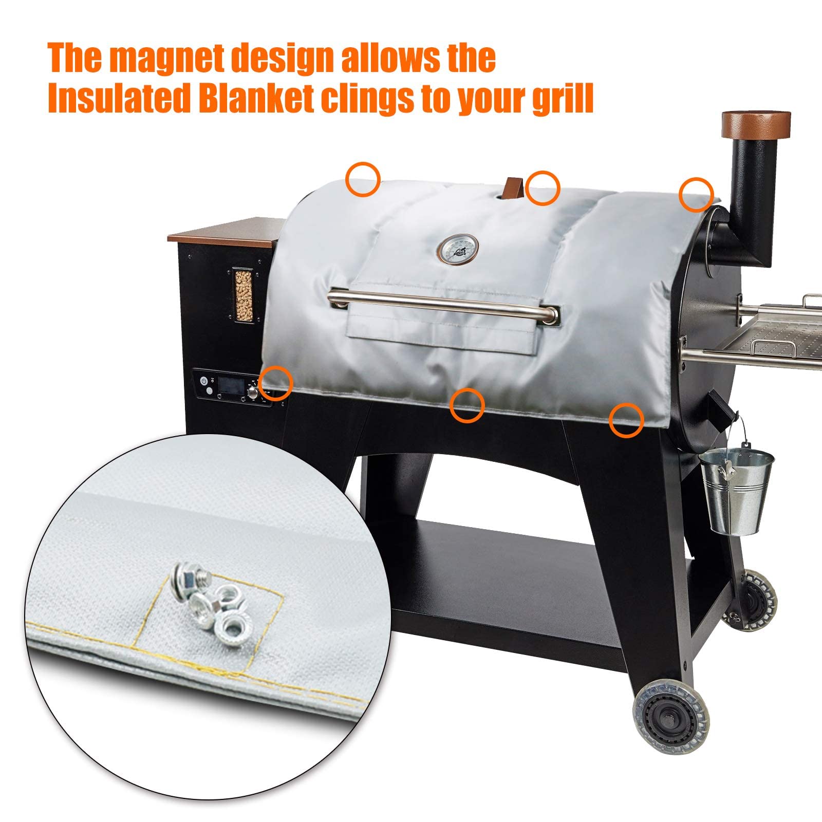 Amazon.com : Grisun Grill Blanket for Pit Boss 1000 Series, Austin XL Grill Insulation  Blanket, Fits for Pit Boss 1100 Series Grills, Pellet Smoker Blanket Save a  Lot of Heat for Winter
