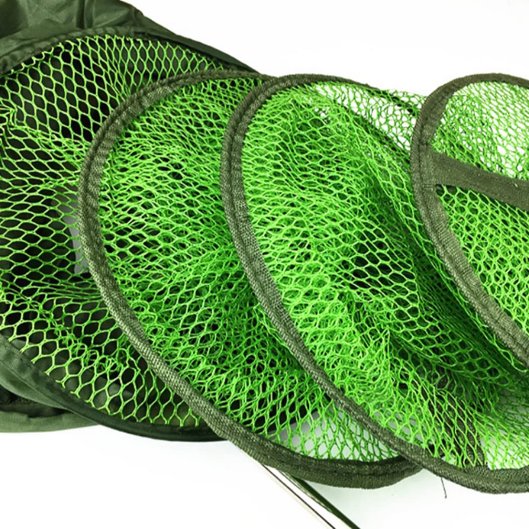 Red de pesca de malla plegable jaula de pescado cesta de pesca para guardar cebos cangrejos 25 cm