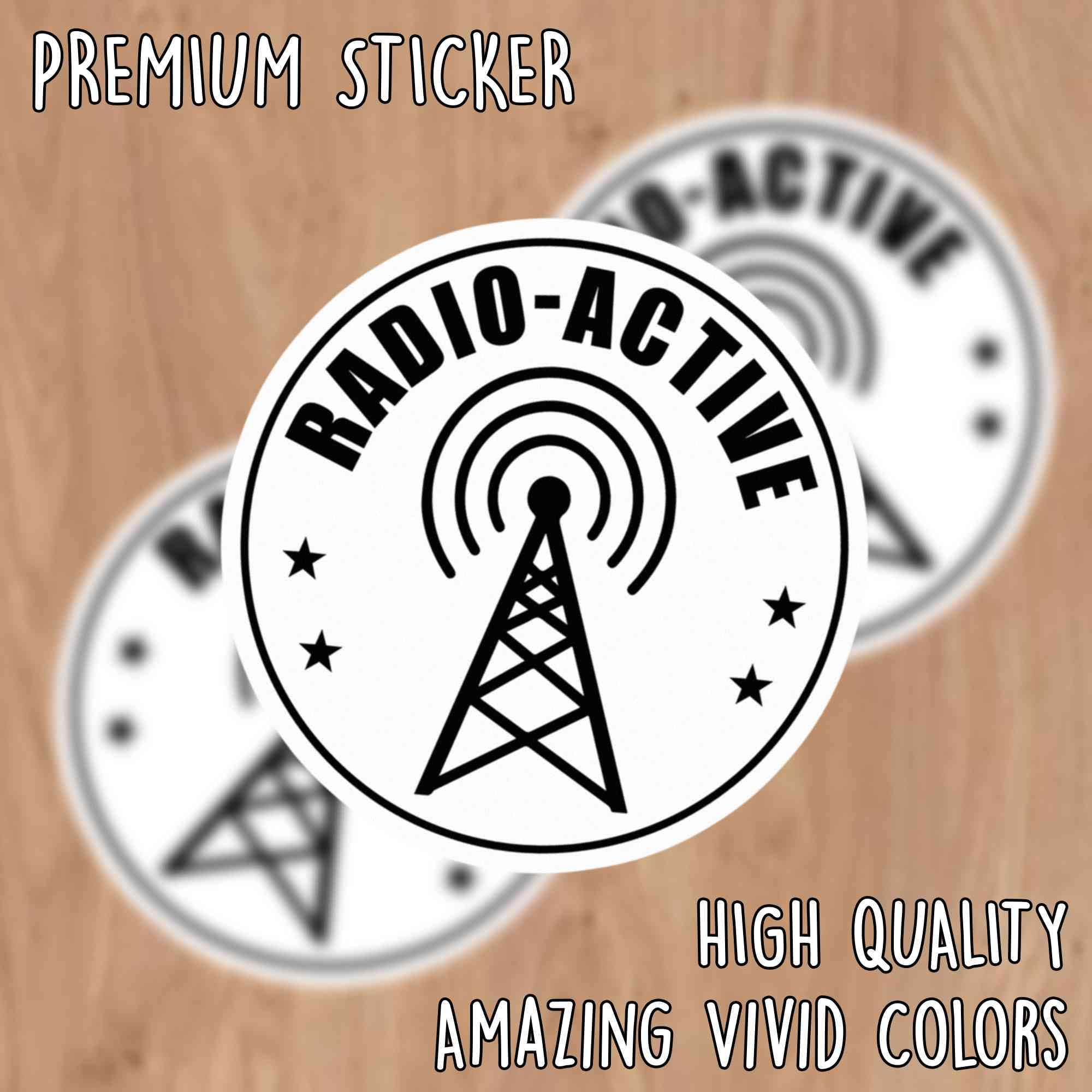 Calcomanía Para Ventana Con Indicativo De Llamada De Antena De