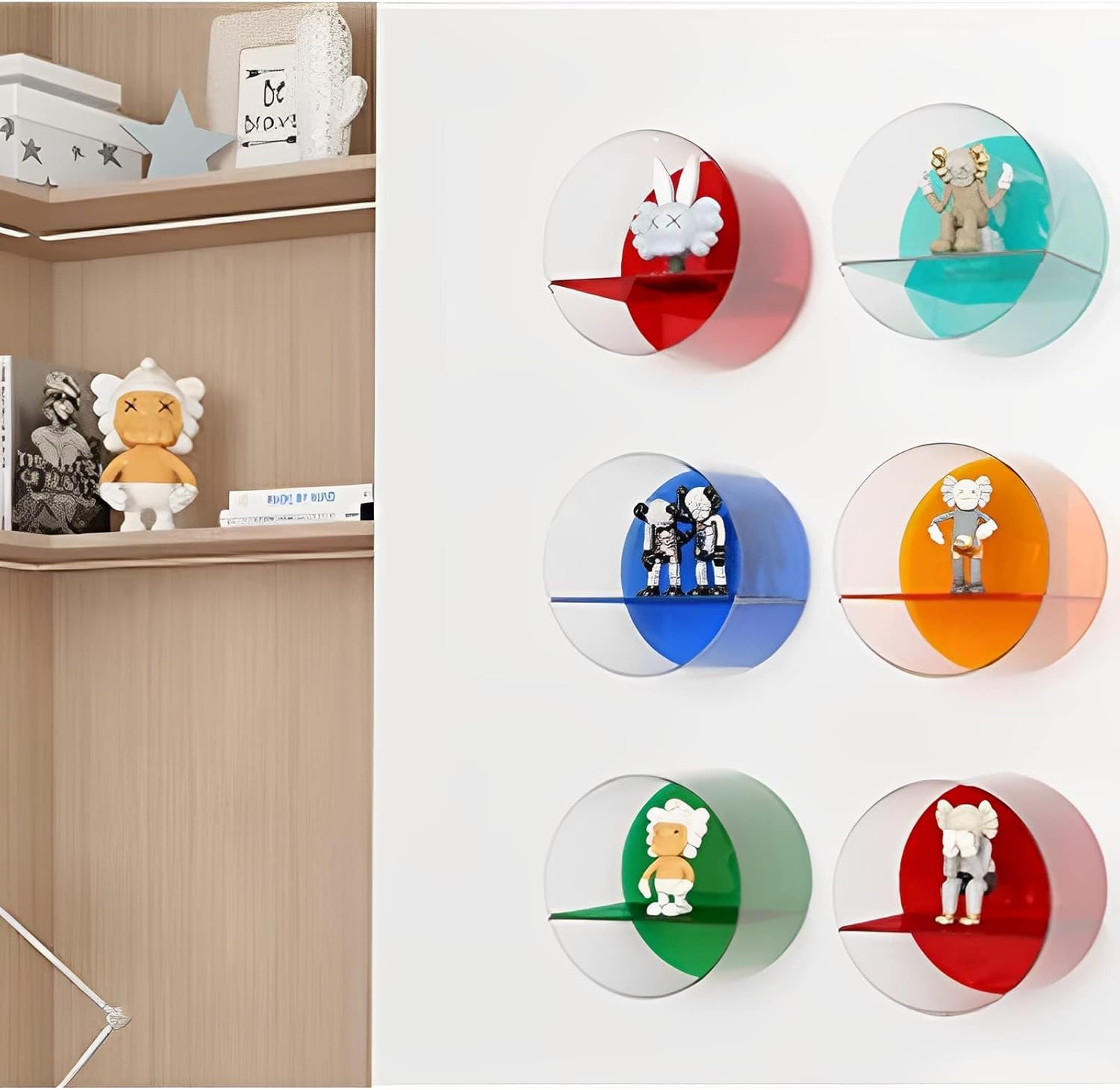 ROYALITA Acrylic Floating Shelf for Funko Pops, Collectibles, Souvenir, Sample