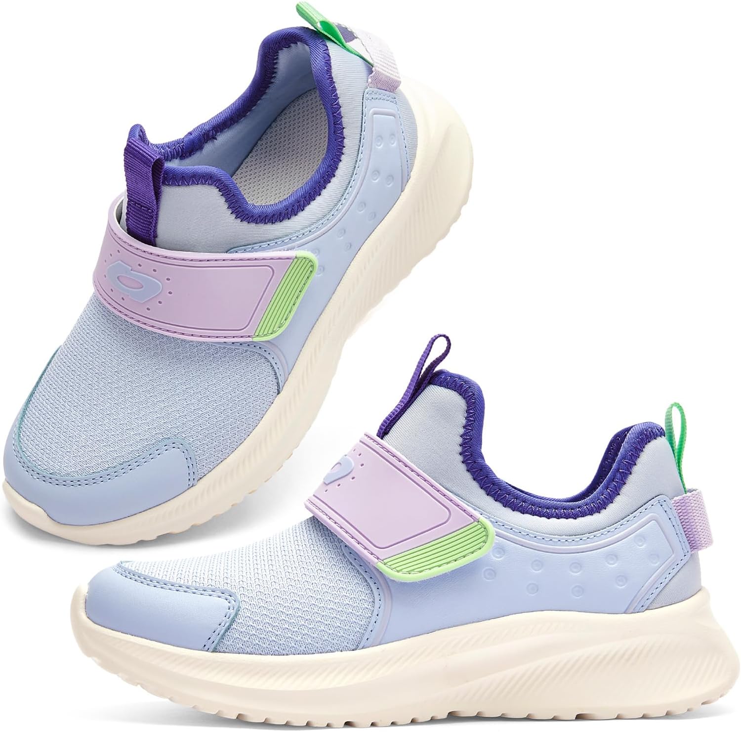 Balabala Hook and Loop Running Shoes Boys Sneakers Girls Sneakers Kids Lightweight Breathable Tennis Shoes Athletic Shoes