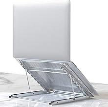 Klsniur Laptop Stand, Tablet Laptop Holder Stand Foldable Ventilated Adjustable Laptop Computer Holder Desk Stand Universa...